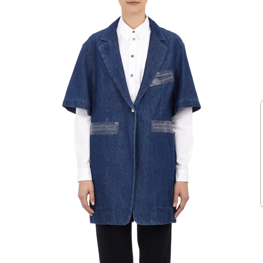 MM6 TRANSPARENT JEAN JACKET
